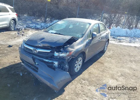 2012 Honda Civic Lx из США, поврежденный, VIN 19XFB2F52CE334190